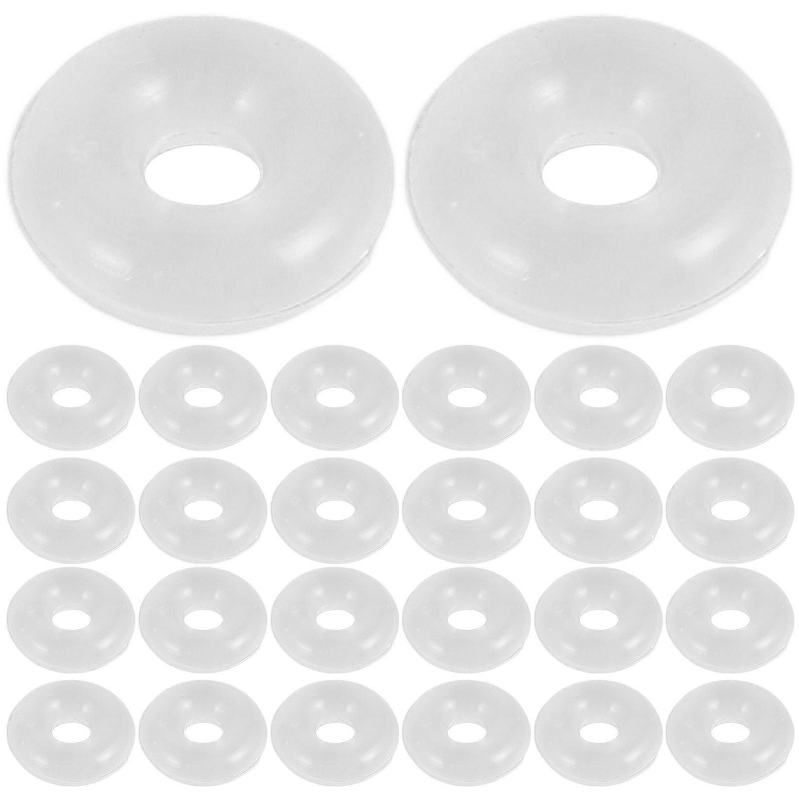 80PCS Clear Silicone Rubber Stoppers for Use Alone or with Clip Lock Spacer Charm for Snake Chain Charm Bracelets