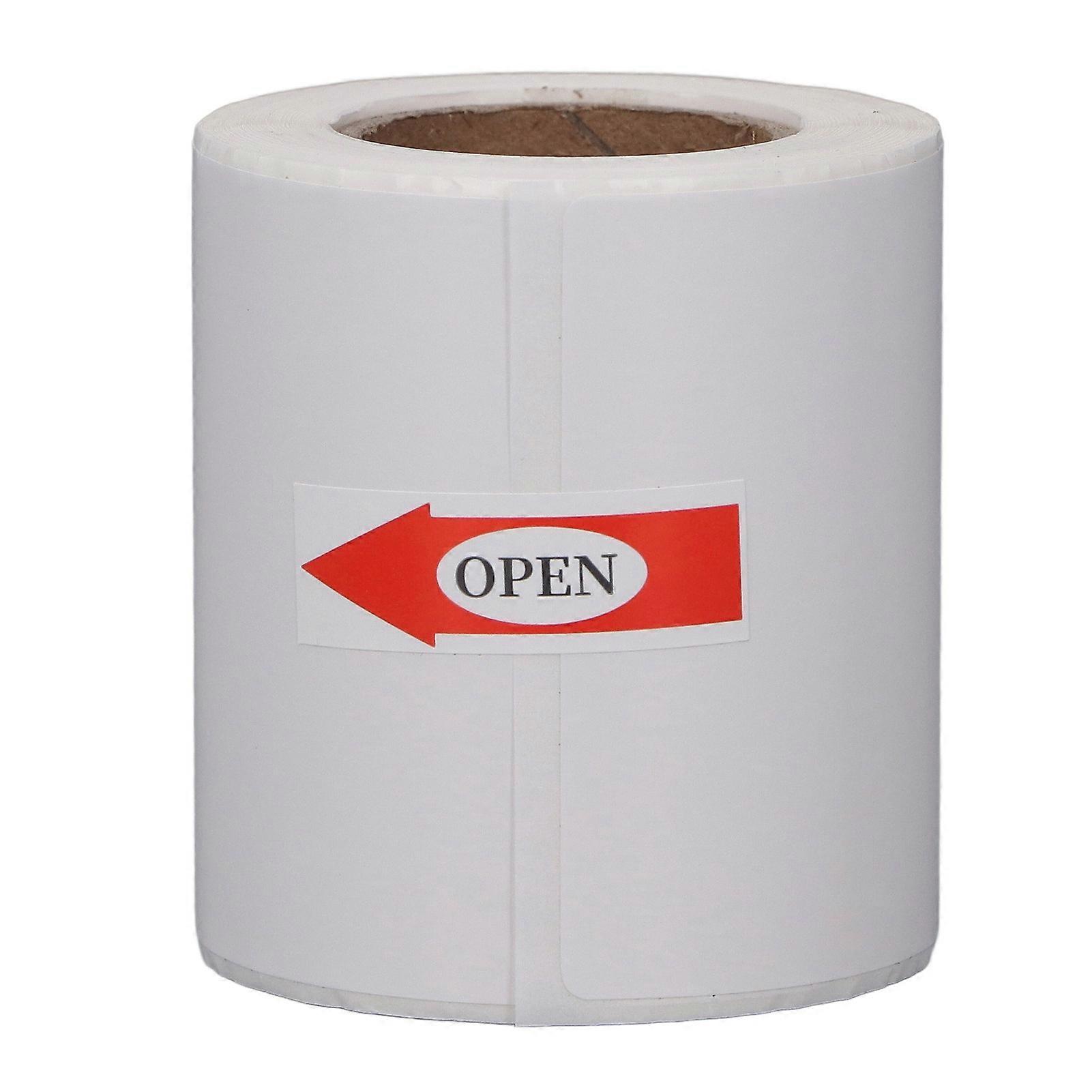 Rouleau de papier thermique Papier d’impression sans encre blanc imperméable à l’eau facile à écrire avec adhésif arrière 50x80mm 100 feuille