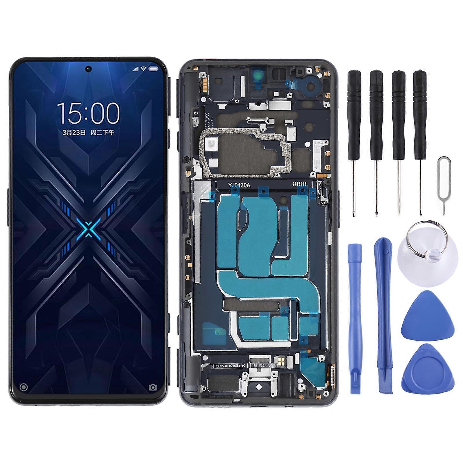 COMPATIBLE LCD Screen and Digitizer Full Assembly With Frame for Xiaomi Black Shark 4 / Black Shark 4 Pro SHARK PRS-H0, SHARK PRS-A0