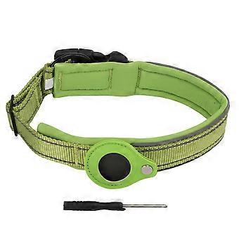 AirTag-Compatible Durable Reflective Adjustable Dog Collar
