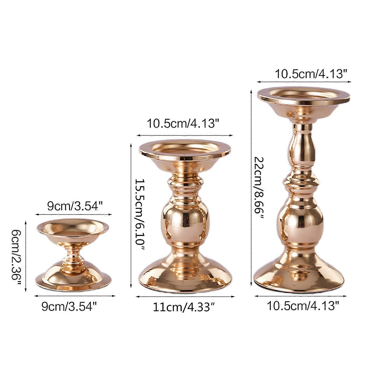 Metal Candle Holder Geometry for Creative Candle Stand Bracket Candlestick  S