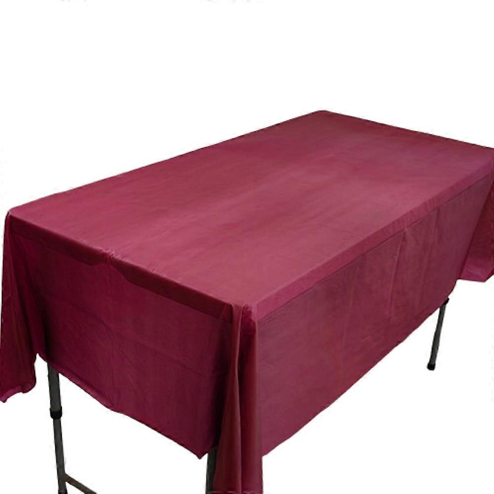 Disposable party tablecloth PE plastic cloth birthday dessert table solid color tablecloth