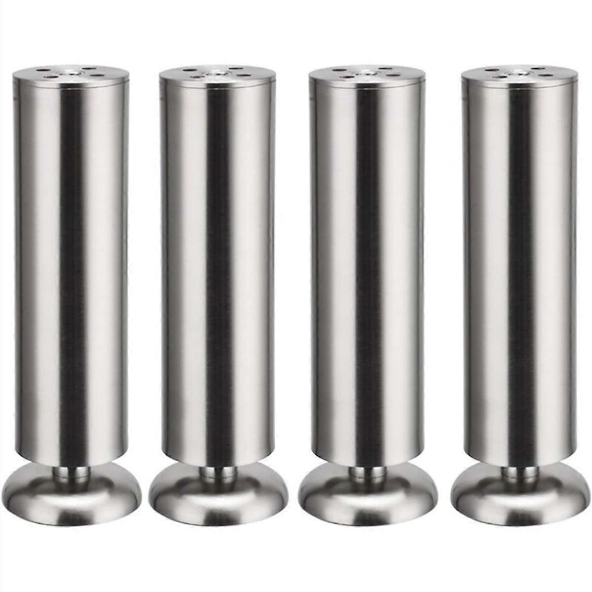 4ステンレス鋼の家具の脚、ゴムマット付き300mm丸足