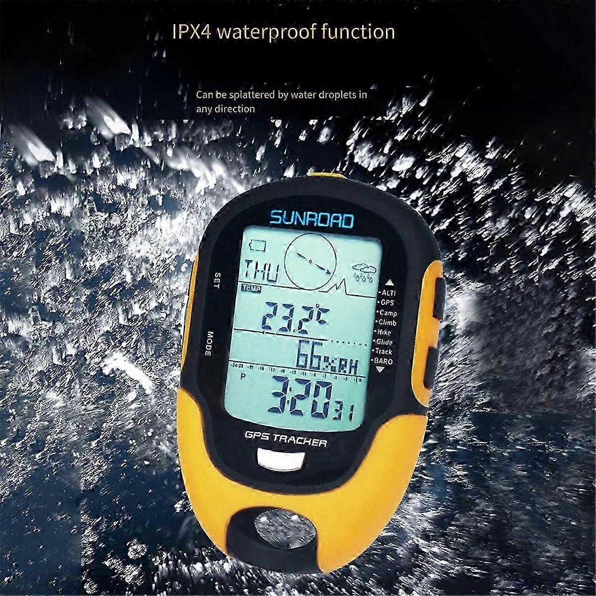 Multifonction LCD Digital GPS Altimètre Baromètre Boussole Portable Outdoor Camping Randonnée Escalade Altimètre