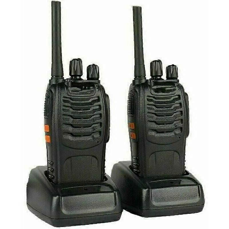 88E Langstrecken-Walkie-Talkies Vox Wiederaufladbare 1500mAh LED (2er-Pack)
