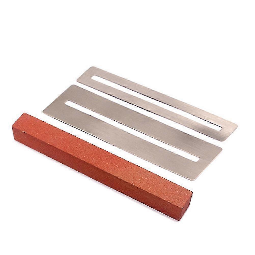 Guitar Fret Wire Polishing Beam Sanding Stone Frets Sanding Polishing Kit Protector Fretboard Fret String DIY Luthier Tool (Brown)