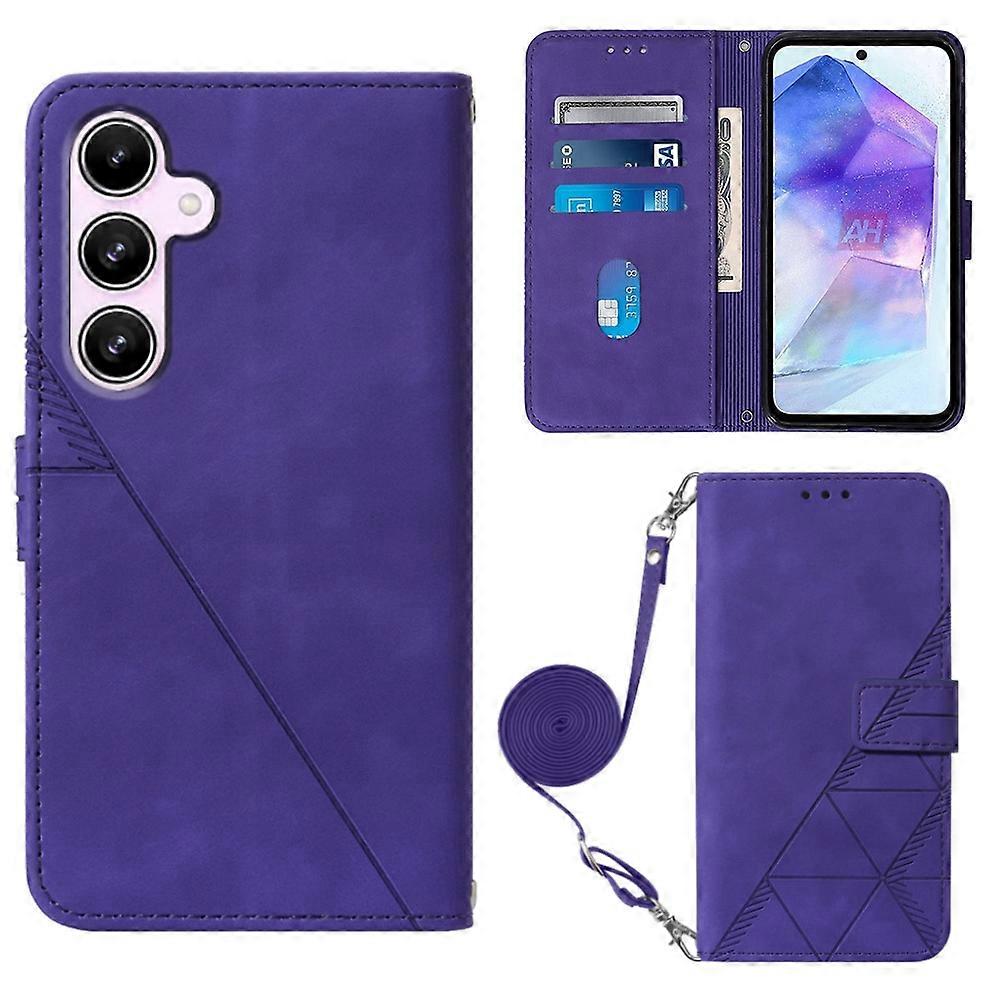 Crossbody 3D Embossed Flip Leather Phone Case