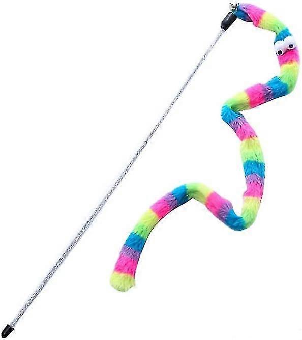 Funny Cat Stick Crisp Bell Caterpillar Interactive Teaser Wand