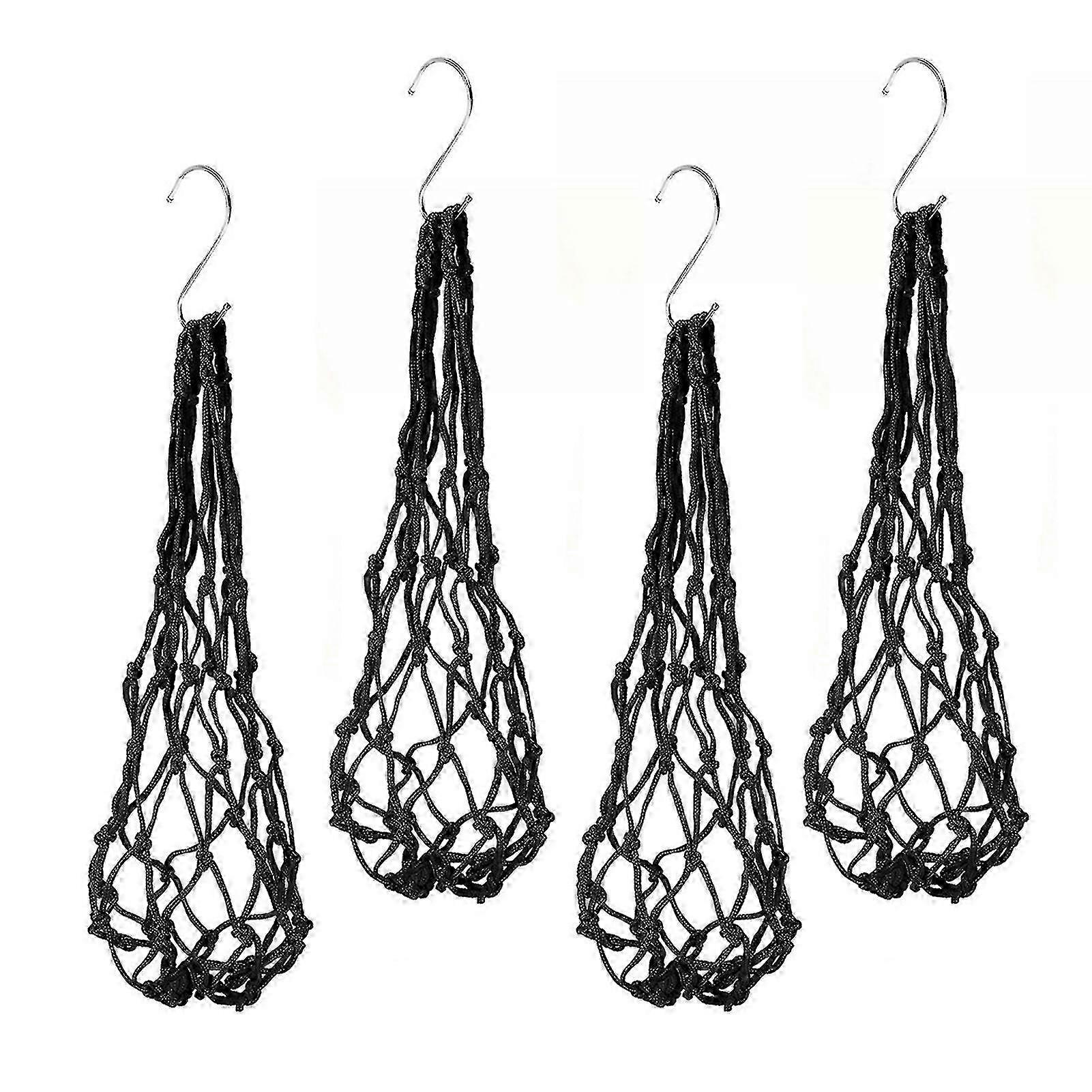4Pcs Net Bag Chicken Vegetable Hanging Feeder Healthy Feeding Even Mesh Simple Installation Chicken Vegetable Feeder f74