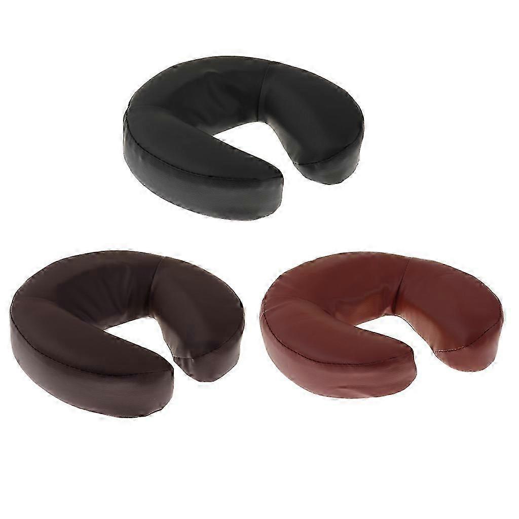 Soft Spa Massagers Table Chair Foam Face Rest Neck Head Pillow Cushion for Massagers Acupuncture Table Bed--27x28x6cm