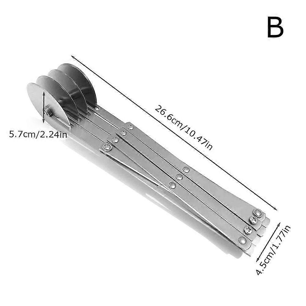 3/5/7 Hjulkonditorkutter Pizzaskjærer i rustfritt stål Flerrunde deigruller
