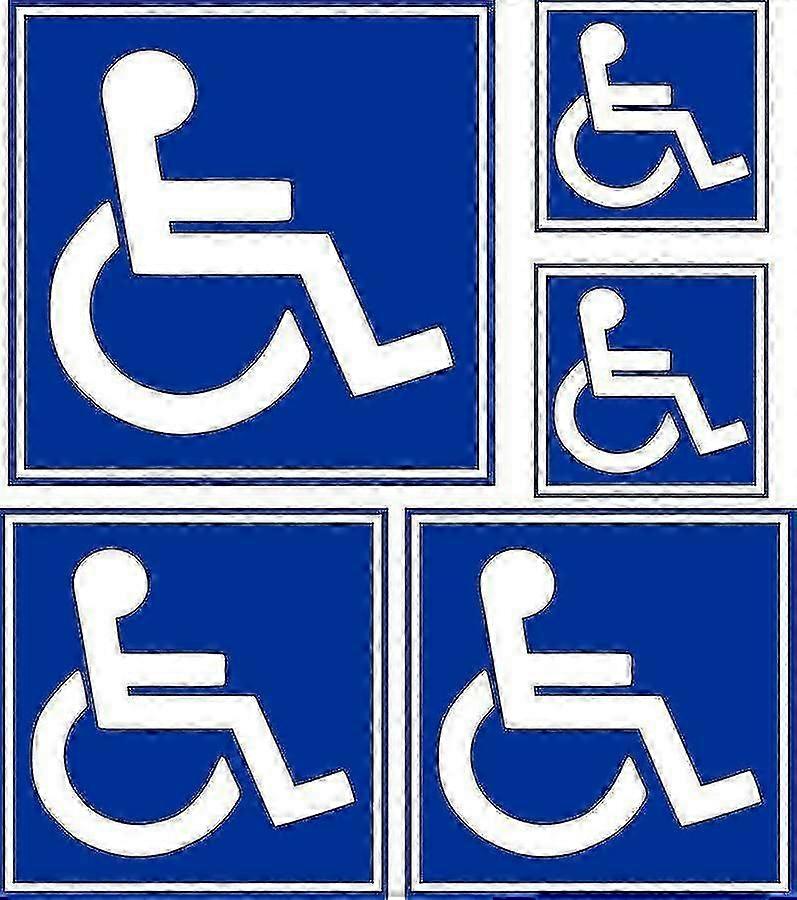 5x tarrasetti auton oveen, invapysäköintiin, wc-paneeliin - laadukkaat tarrat