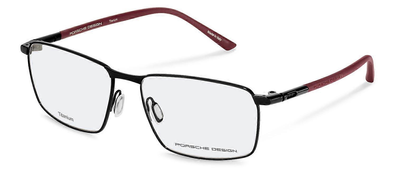 Eyewear Frames Porsche Design P8766 A000 black/red 56/16/140 MAN