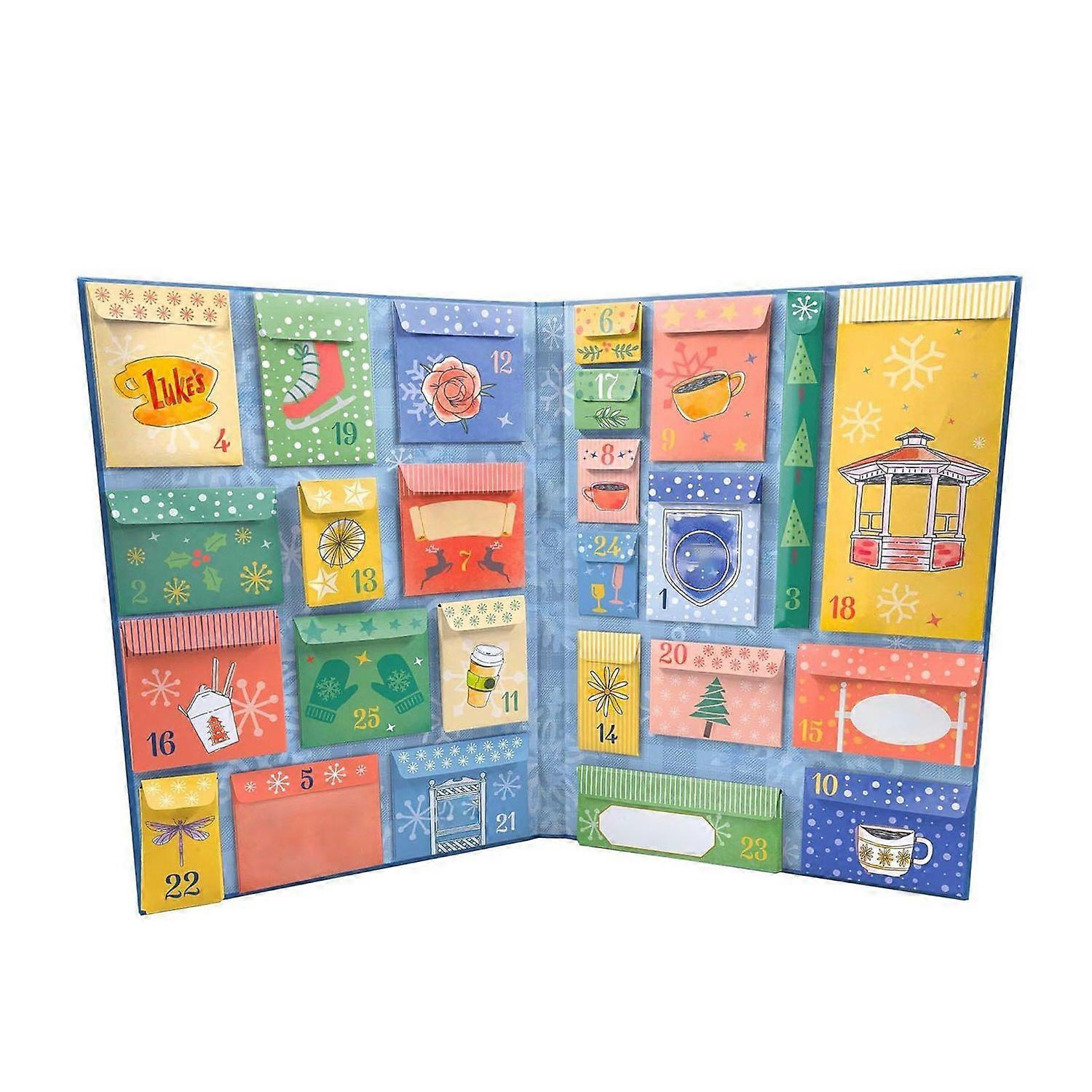 Advent Calendar Xmas Festival Countdown Calendar Paper Gift Book for Collector Adults Friend with Pr