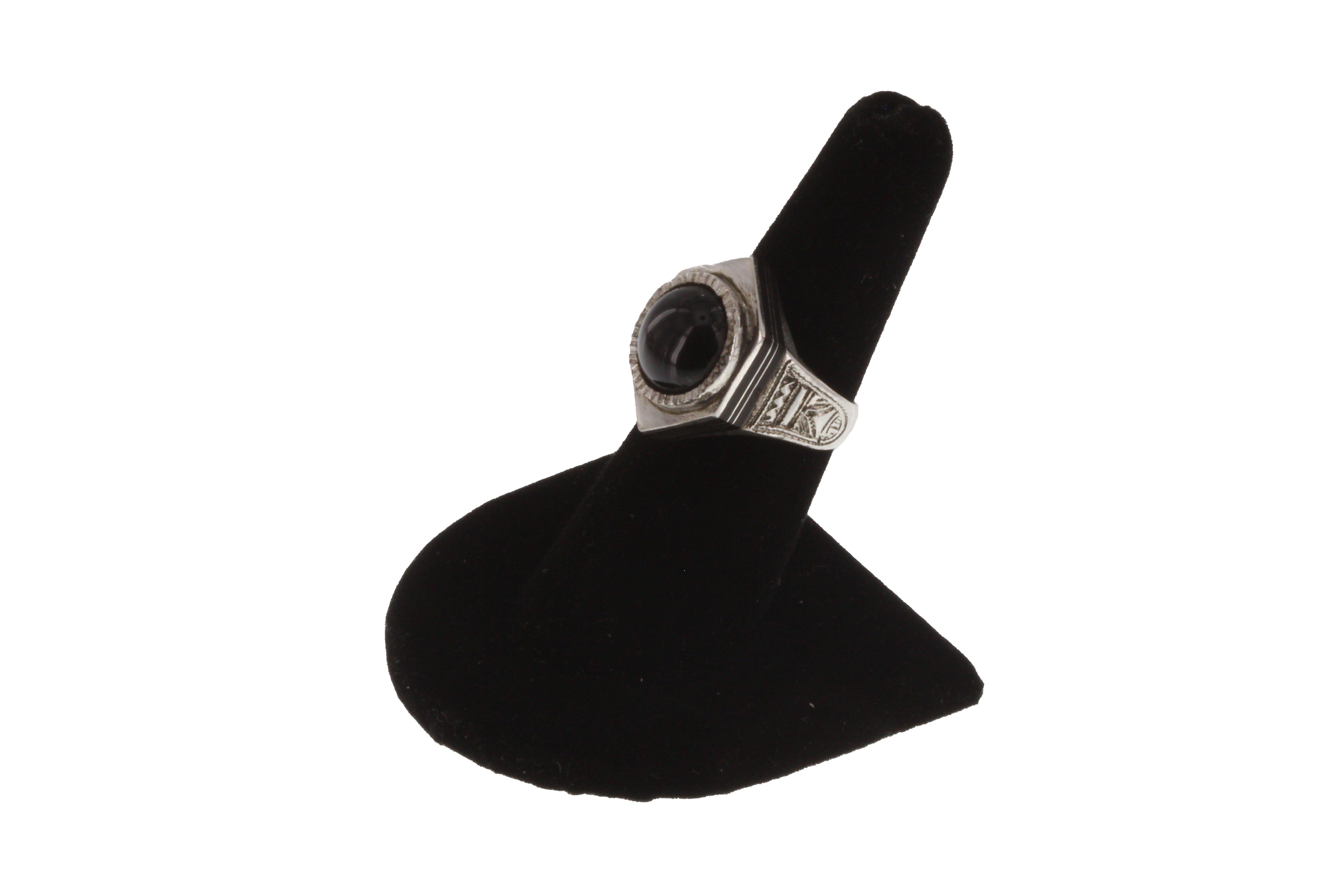 ANARUZ Agata Nera & Anello Argento