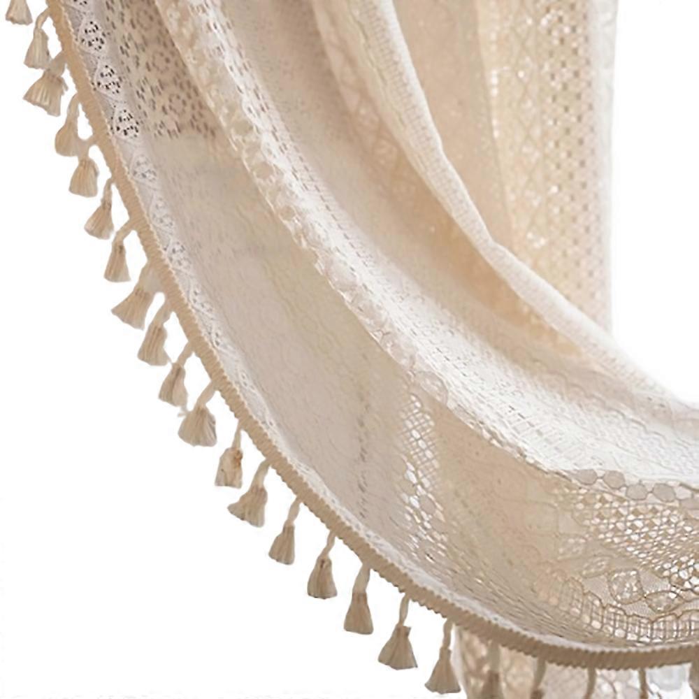 Vintage Boho Macrame Tassel Curtains