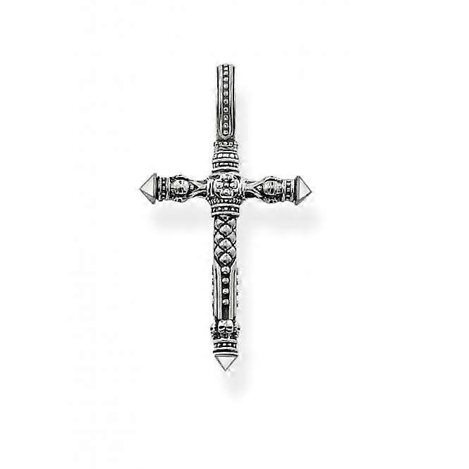 Thomas Sabo Small Blackened Cross Pendant PE503-001-12