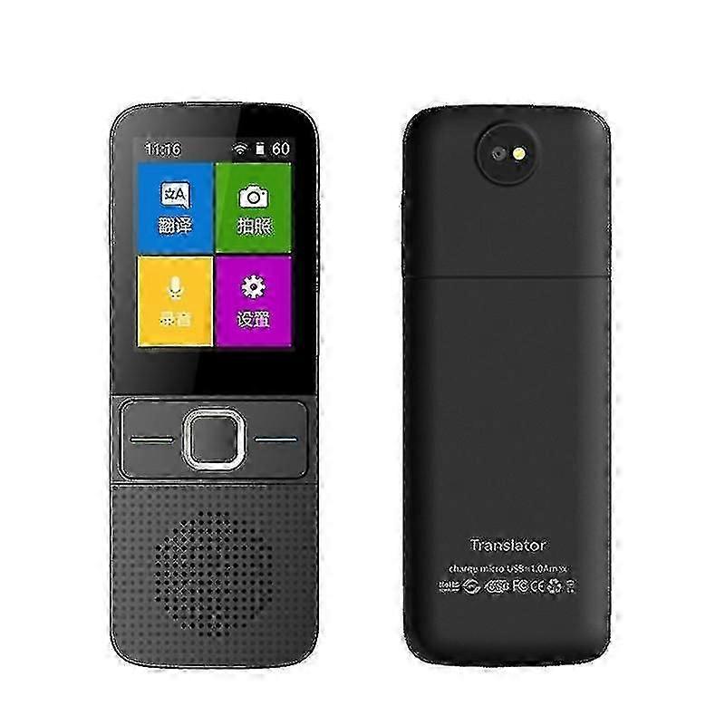 Black T10 Intelligent Voice Translator 14 Countries Offline 13 8 Countries Languages Wifi Photo Recording Intelligent Voice Translator