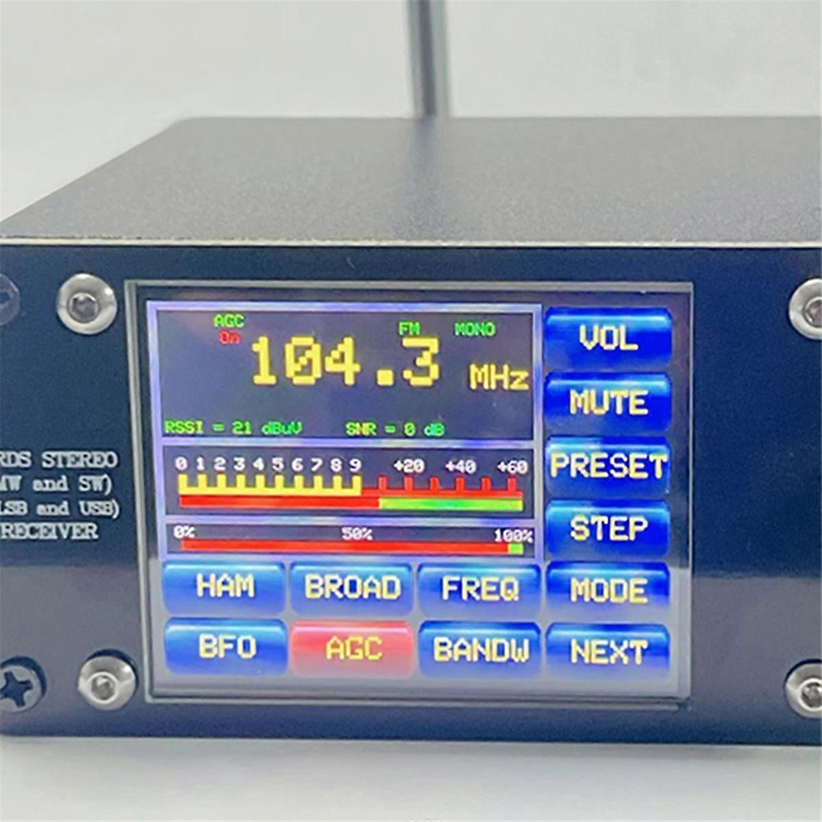 SI4732 Full-Wave Band Radio Receiver FM LW MW SW SSB Support Broadcast Searching 2.4inch Touching Sc