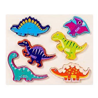 Children Animal Puzzle Table Game Toy Toddler Sensory Jigsaw Puzzle Creation Teaching Aid Preschool Fine Motor Skill Toy