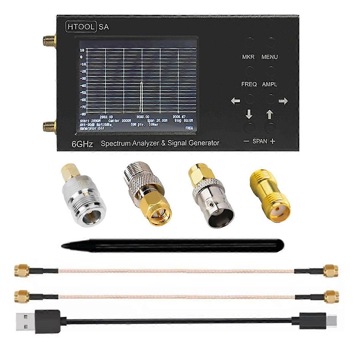 -SA 6G Handheld Digital Spectrum Analyzer Signal Generator 35-6200MHz for 3G 4G LTE CDMA DCS GSM GPR