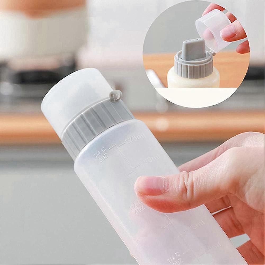 5 Holes Condiment Squeeze Bottle Kitchen Sauce Storage Container A