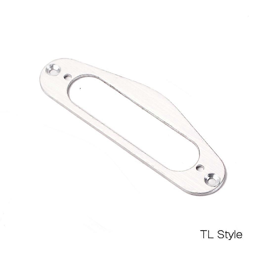 حلقة تركيب محيطية معدنية واحدة لفائف واحدة للرقبة بيك أب لجيتار كهربائي TLStyle فضي