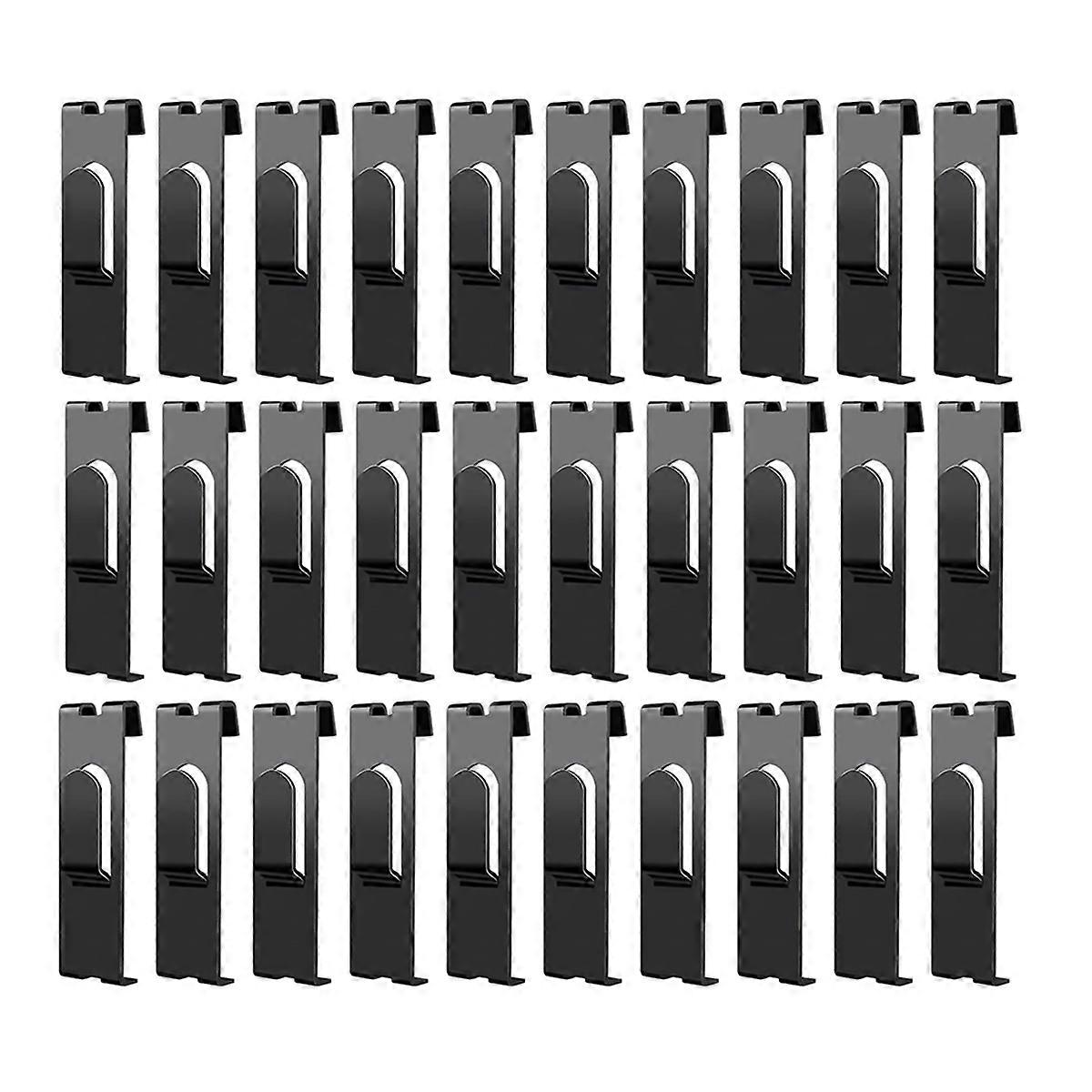 30Pc Gridwall Hooks Hangers,Grid Panel Hooks Grid Wall Hook Black