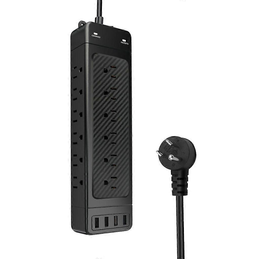 Wall Socket 18AC Outlets 4pcs USB Ports Surge Protector 22-in-1 Power Strips