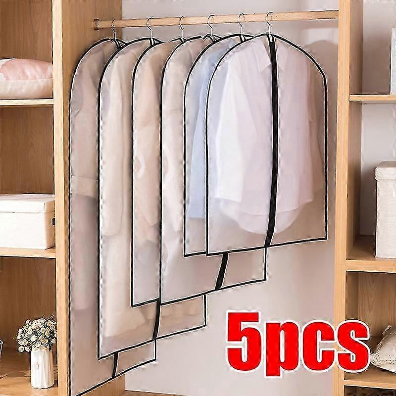 Saco de capa de roupas totalmente fechado à prova de poeira SMTX com zíper para pendurar armazenamento de roupas