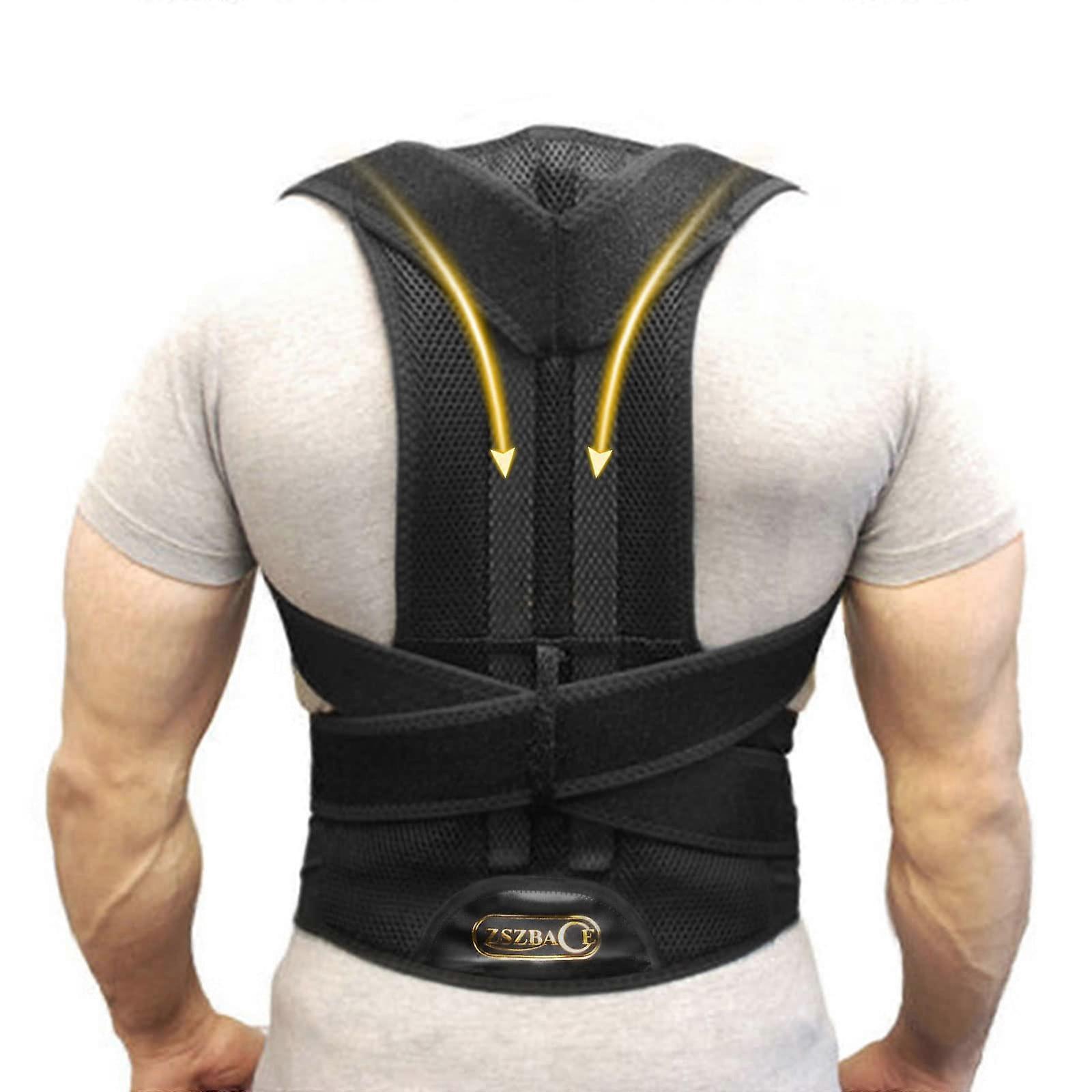 Full Adjustable Back Brace Posture Corrector for Upper and Lower Back Pain Relief Scoliosis Hunchback Thoracic Spine Corrections