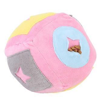 Plush Pet Chewing Training Teeth Cleaning Biting Food Leakage Ball Educational Feeder Toy for Dogs