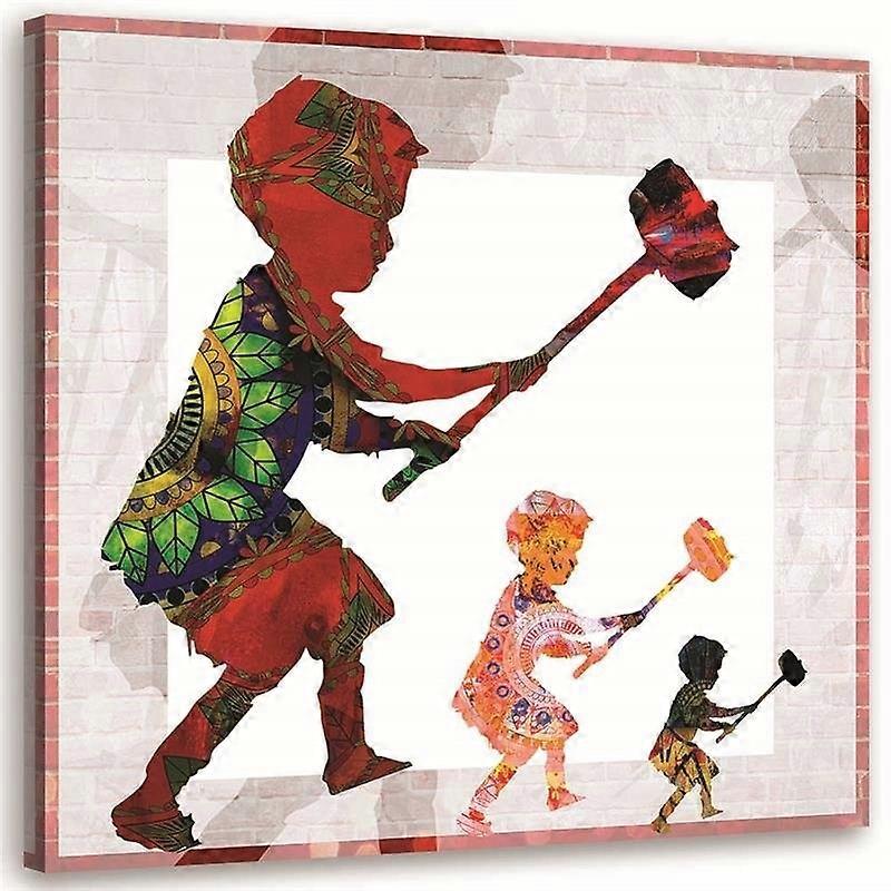 Pânză, Banksy Hammer Boy - 50x50