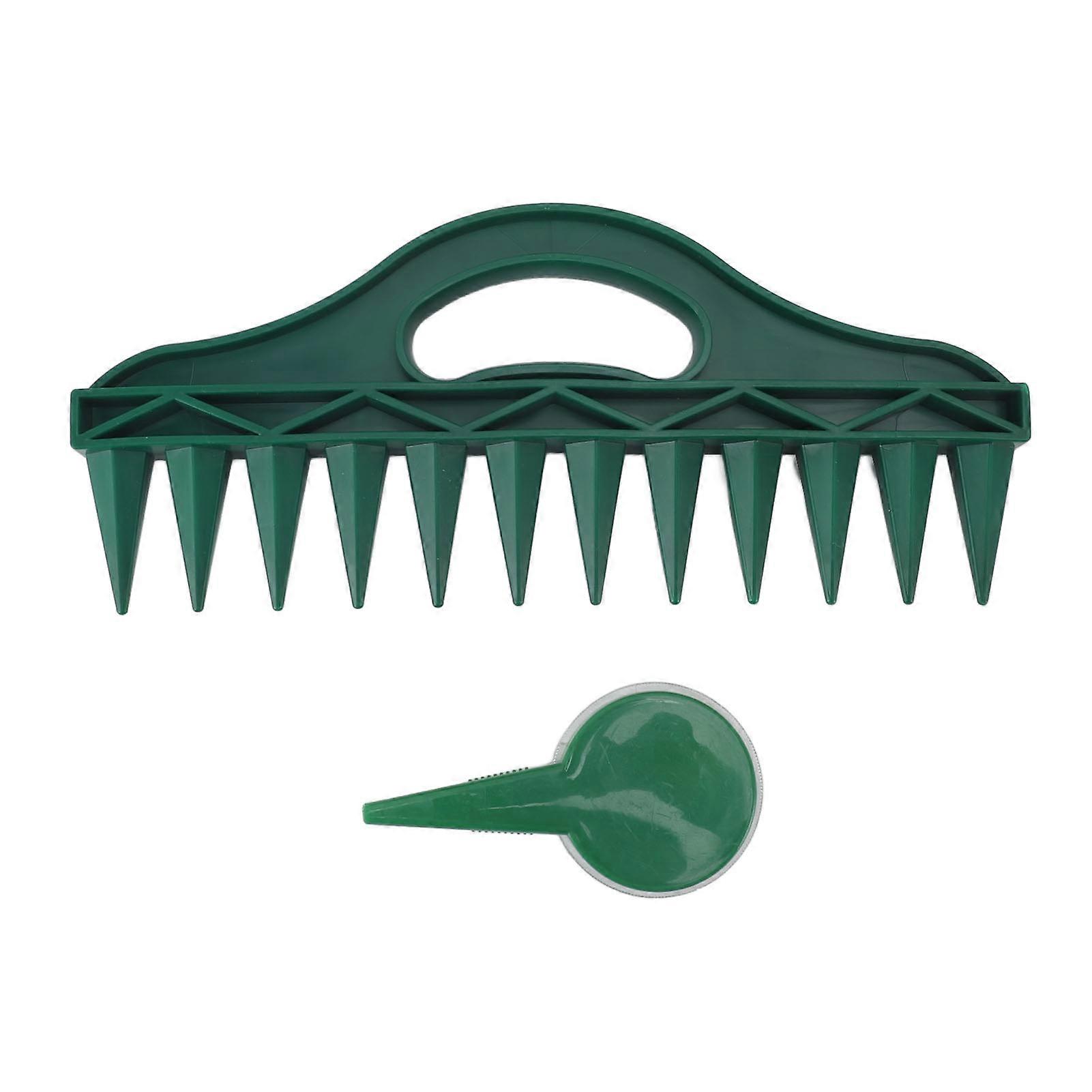 12 Holes Soil Digger Planter Increase Efficiency Garden Sowing Spacer with Adjustable Seeder Dispenser for Planting
