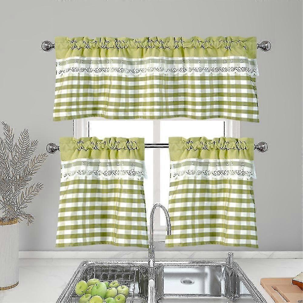 Kitchen Curtains Decor Window Curtain Luxury Cafe Valance Topper Drapes