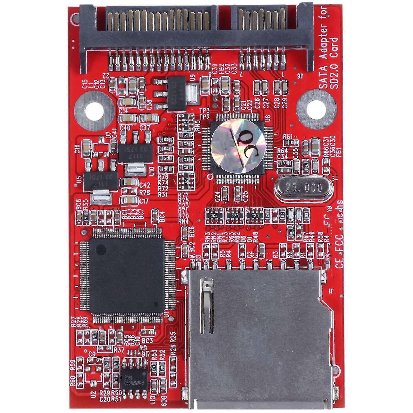 MMC SDHC SATA 6.35 centimeter HDD Secure Digital Conversion Adapter
