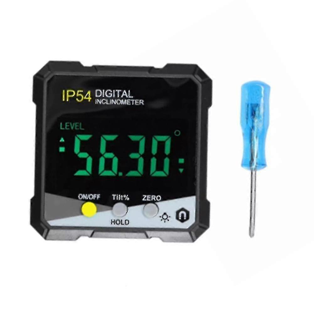 Ip54 4x90digital Inclinometer Lcd Slope Meter Angle Ruler -yellow