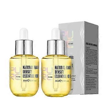 2pcs PURC Natural Hair Growth Essence Thickener Ginger Regrowth Serum Treatments Oil