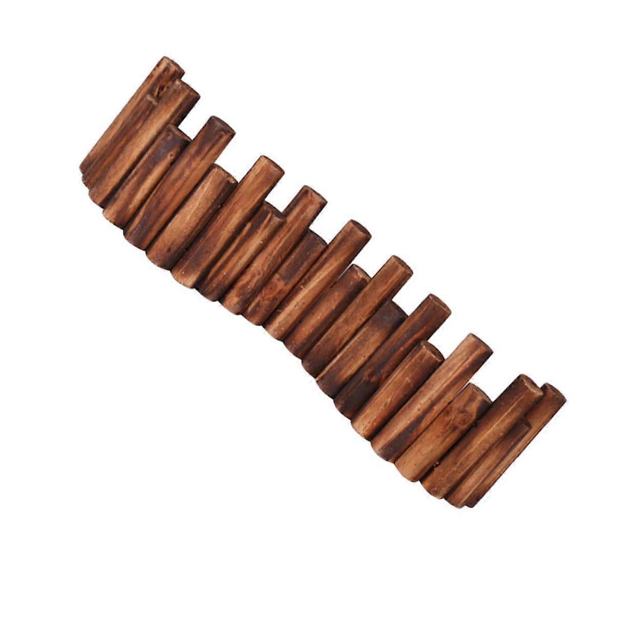 Hagekantgjerder Tre Dekorativt Gjerde DIY Landskap Solid Blomsterbed