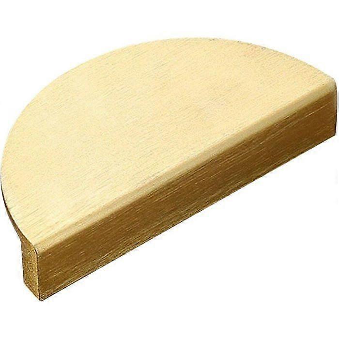 Set of 1 Brushed Brass Gold Half Moon Drawer or Cabinet Handles 10cm