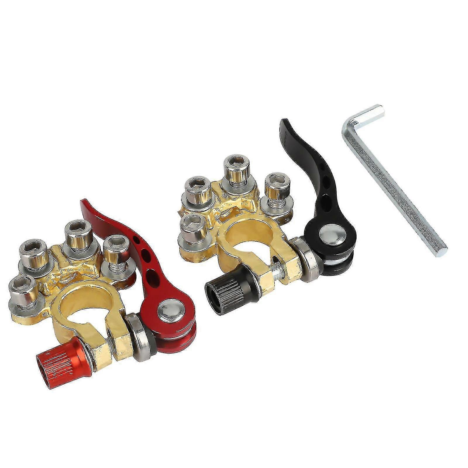 Car Battery Terminal Connectors Quick Release Disconnect Positive Negative