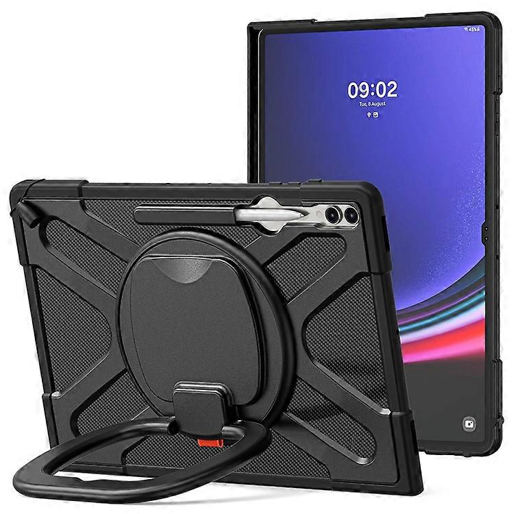 Compatible For Samsung Galaxy Tab S8 Ultra X900 / X906 / S9 Ultra X910 Style-B Tablet Case Hand Grip Kickstand PC + TPU Tablet Cov