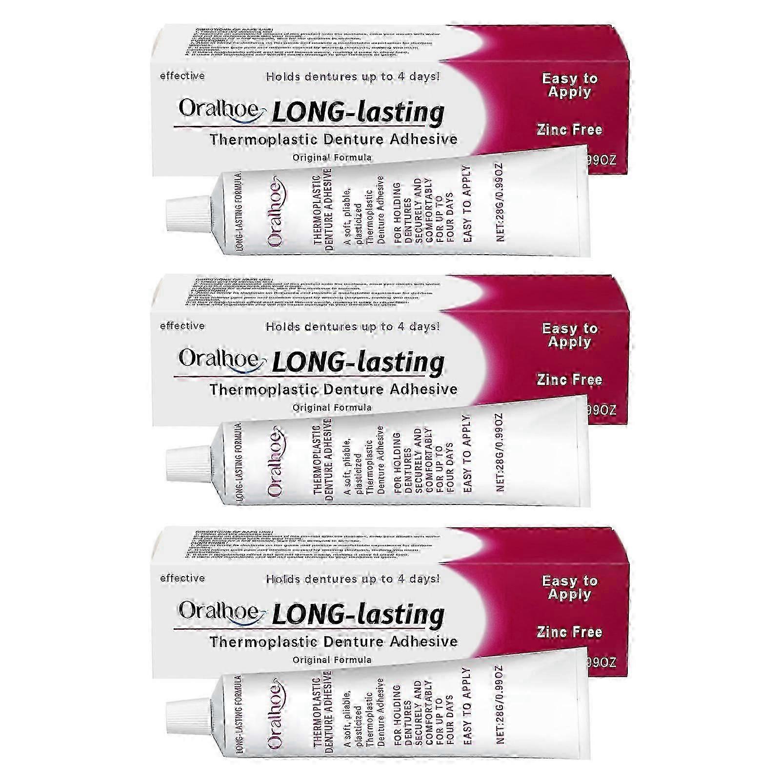 Cushion Grip Thermoplastic Denture Adhesive, Refits And Tightens Loose Upper And Lower Dentures And Partials | Non-glue Adhesive