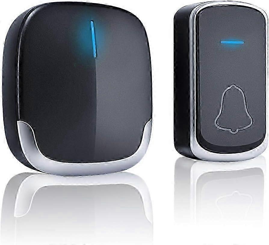Wireless Waterproof Doorbell with LED Display, 300M Range, Plug-in