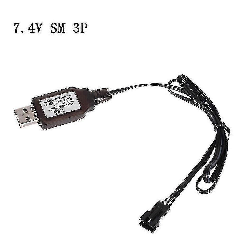 2024  New   6.4v/7.4v Charger Lithium Ion Battery Sm-3p Is Suitable For Remote Control Toys) Sn1194