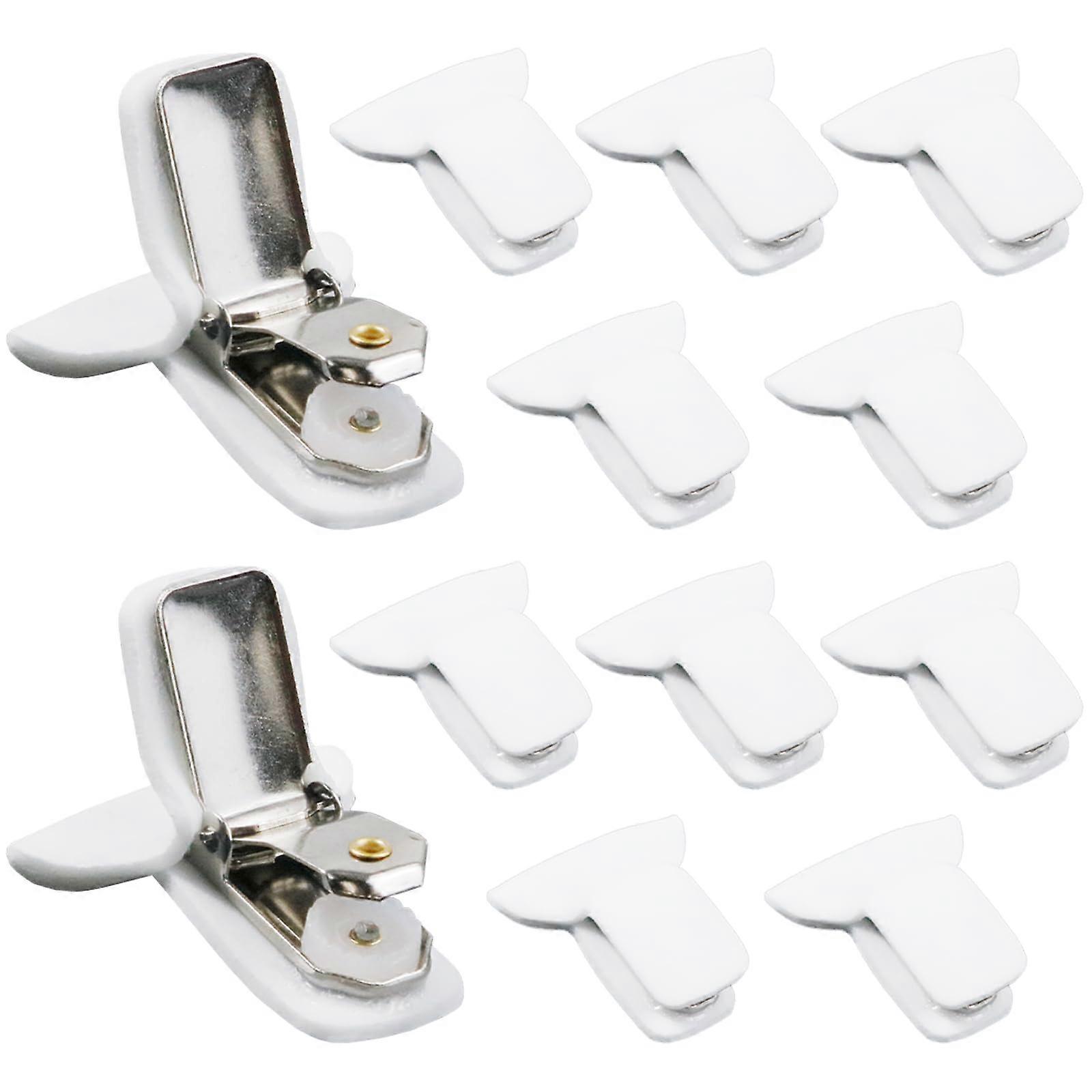12 pieces padded duvet clips, white clips prevent duvet from shifting