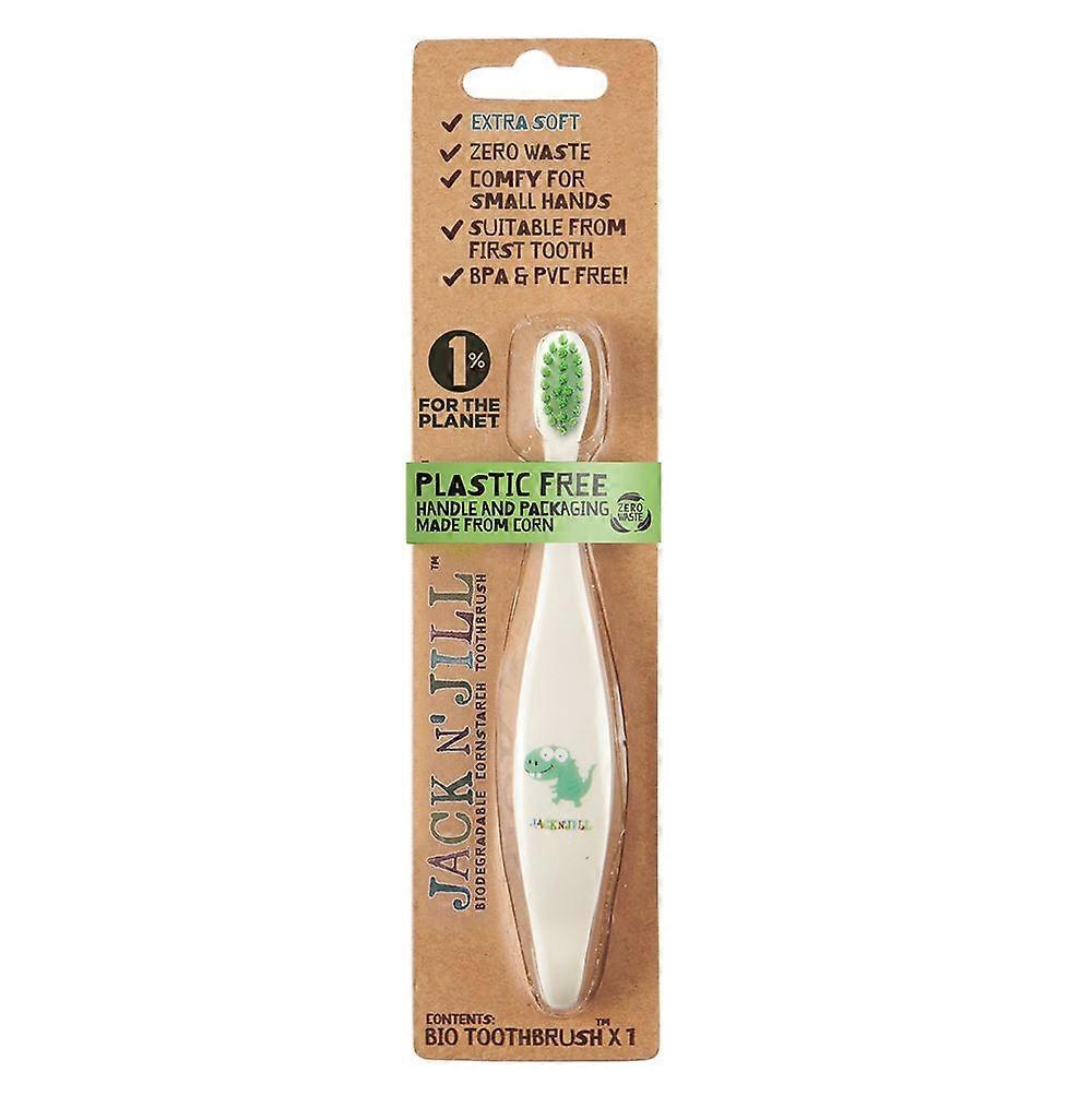 Jack N Jill Bio Toothbrush Compostable & Biodegradable Handle Dino