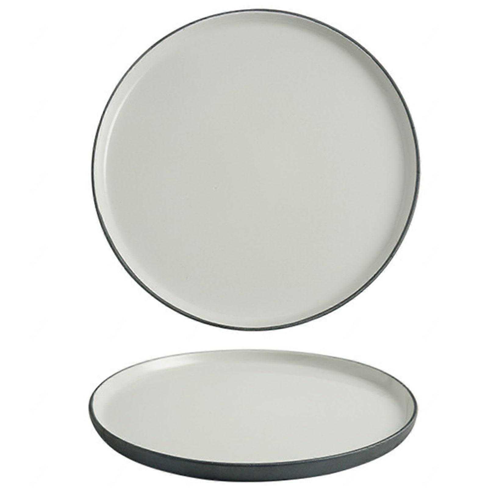 Salad Plate Ceramic Dessert Plate Set, Microwave Safe Set of 2, 8.5in