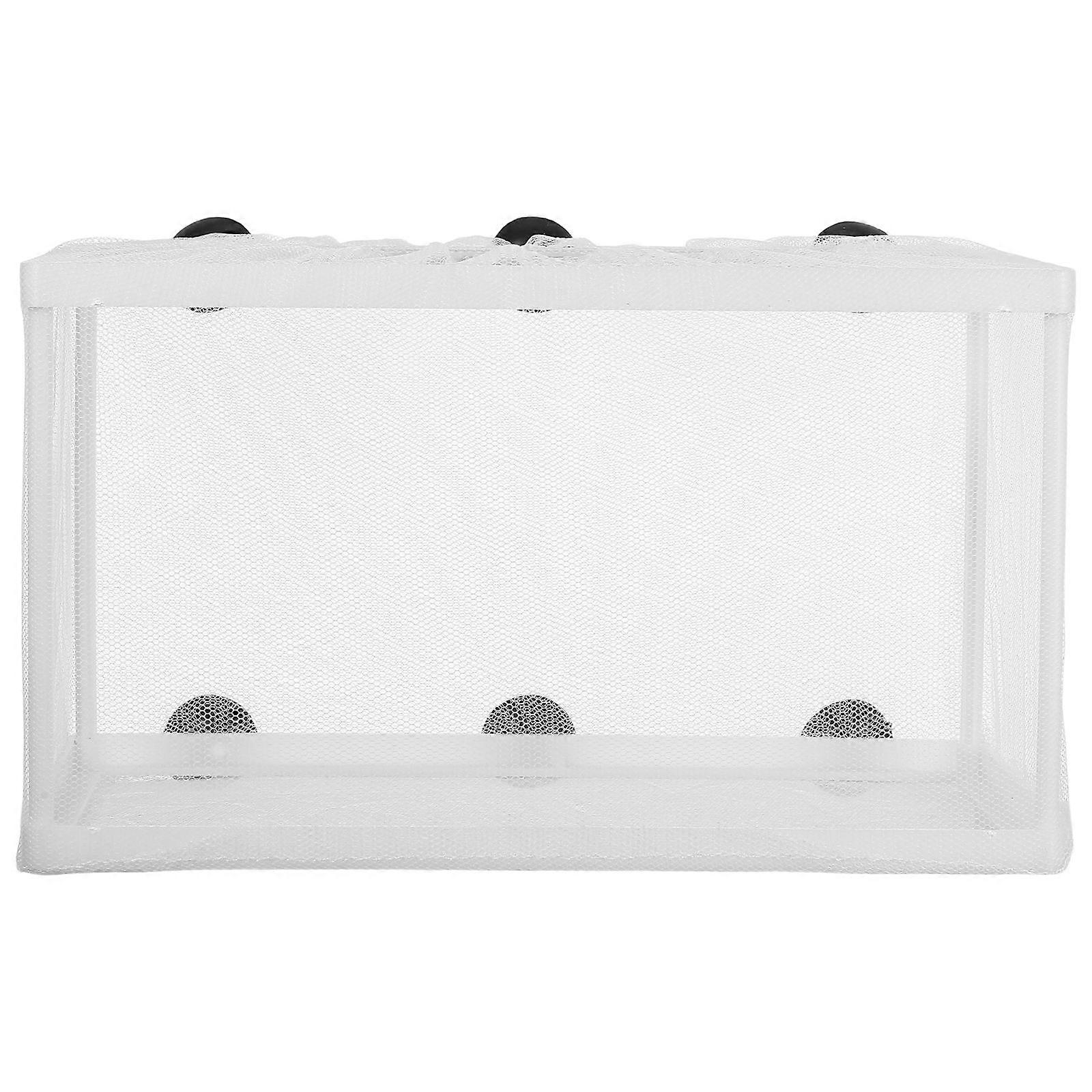 Fish Breeding Box with Suction Cups, Aquarium Incubator Net for Hatchery Separation, Polyester Mesh Isolation Tank for Tropical Fish Survival