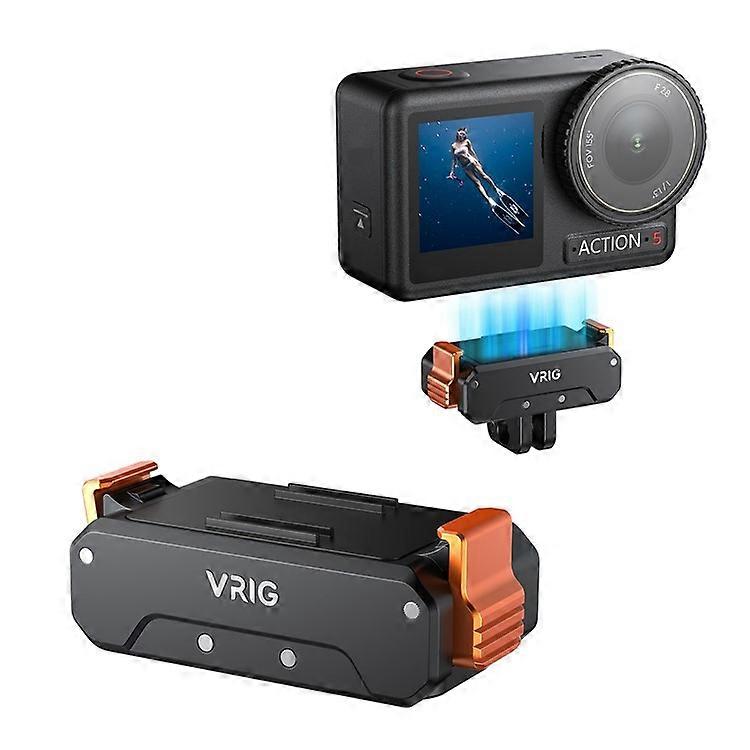 VRIG Foldable Base Mount Compatible For DJI Osmo Action 5 Pro / Action 4 / Action 3 , Quick Release Plate with 1 / 4 Thread